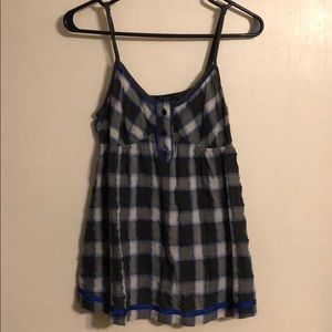 XXI grey plaid tank. Sz M